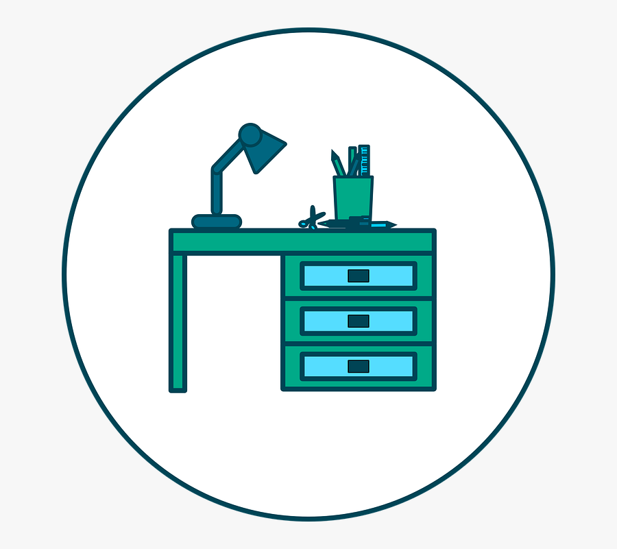Office, Lamp, Pens, Pencils, Draw, Cabinet, Color - Pencil, Transparent Clipart