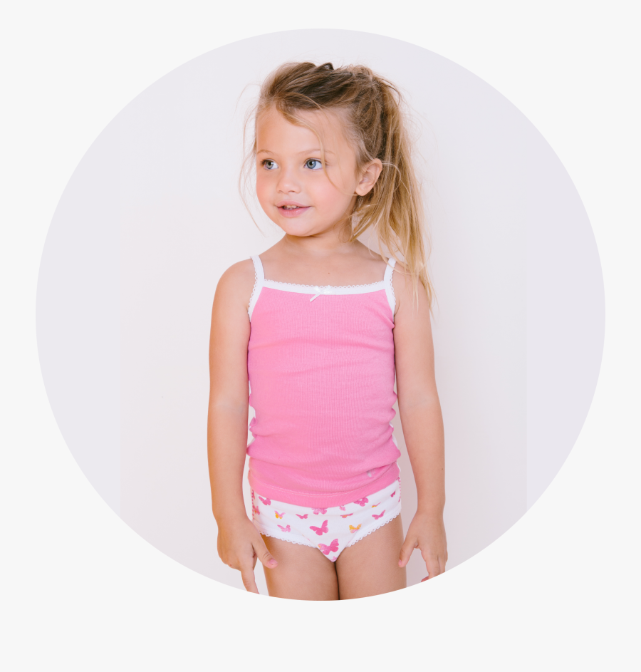Clip Art Girl In Underwear - Toddler Panties, Transparent Clipart