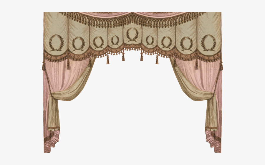 Curtain Clipart Georgian Period, Transparent Clipart