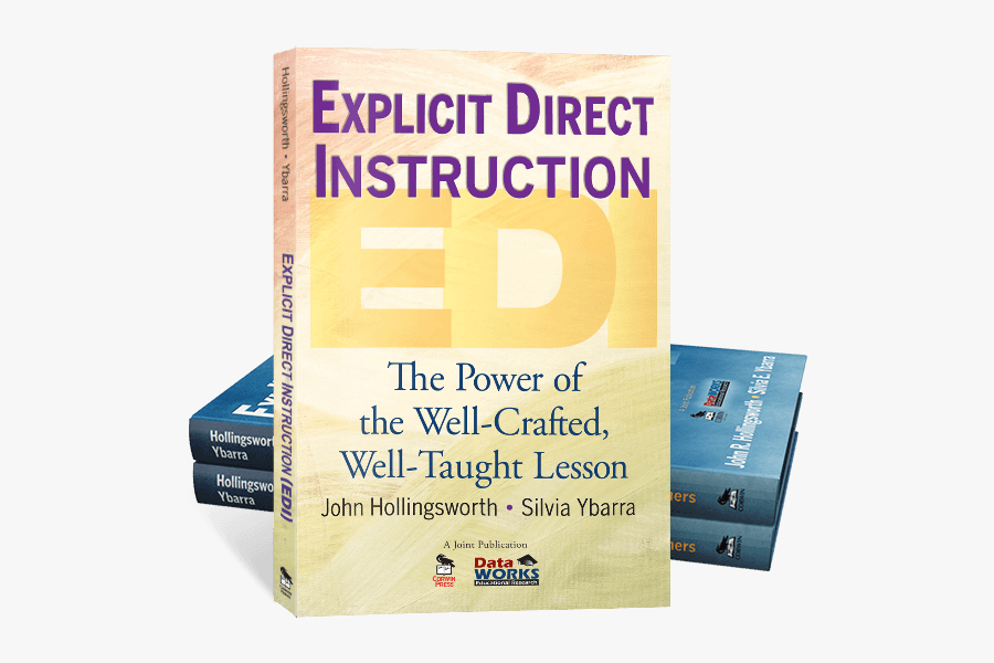 Explicit Direct Instruction Book - Book Cover, Transparent Clipart