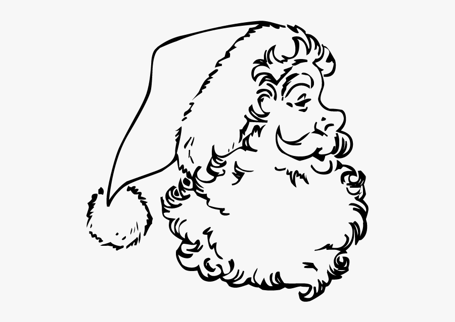 St Nick - Santa Profile, Transparent Clipart