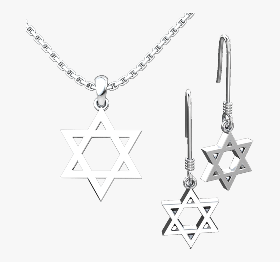 Star Of David Necklace Png - Pendant, Transparent Clipart