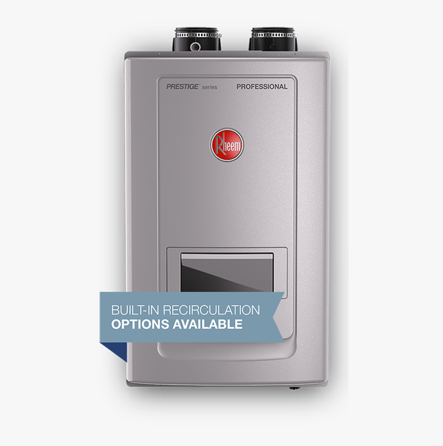 Clip Art Rheem Propane Tankless Water Heater - Rheem Tankless Water Heater, Transparent Clipart