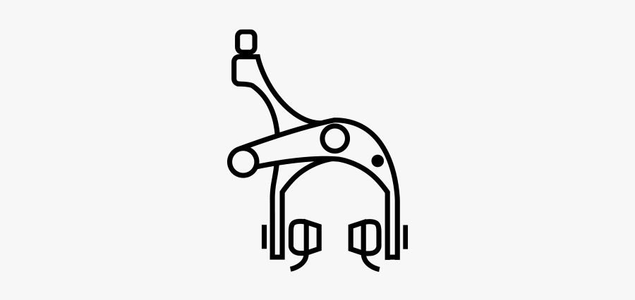 Caliper Brakes Good Weather Bicycle Cafe - Line Art, Transparent Clipart