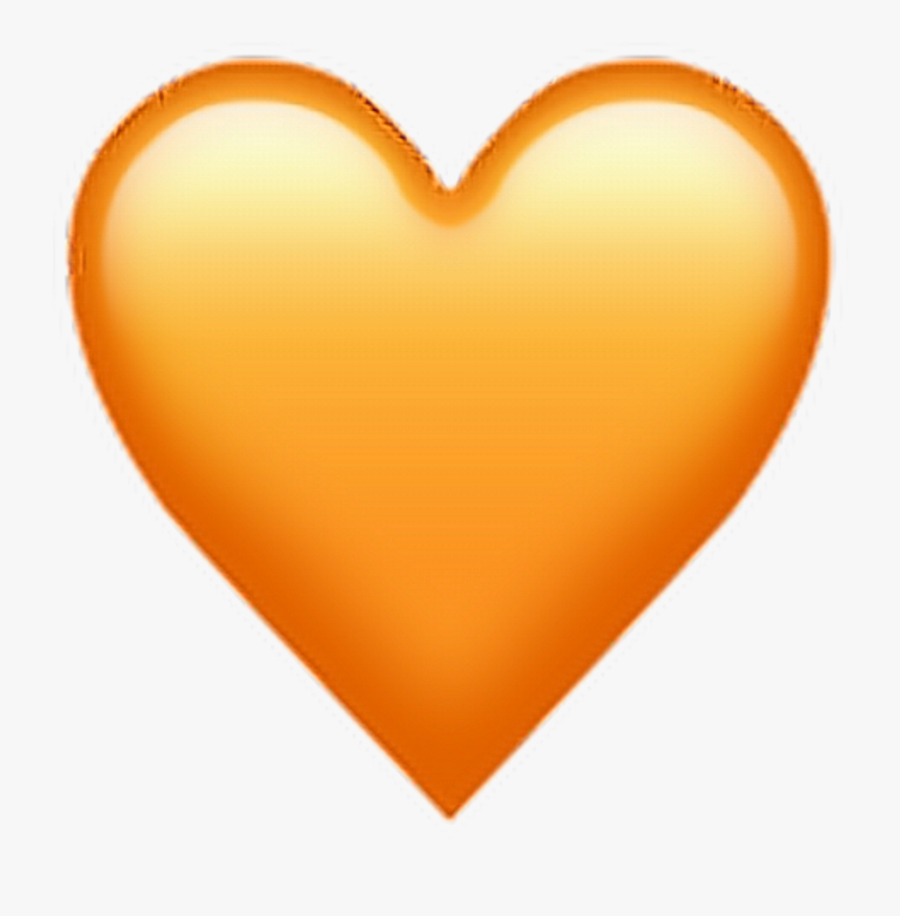 Emoji Heart Vector Graphics Clip Art Image - Orange Heart Emoji Png, Transparent Clipart