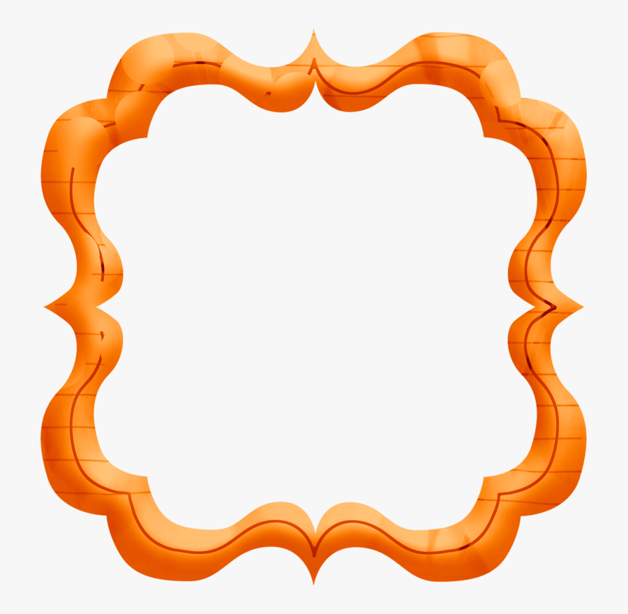 Marcos Para Tarjetas Color Naranja, Transparent Clipart