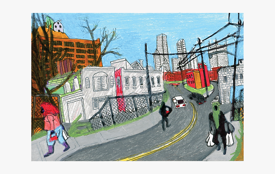 Transparent Ghetto Png - Ghetto Neighborhood Drawing , Free Transparent