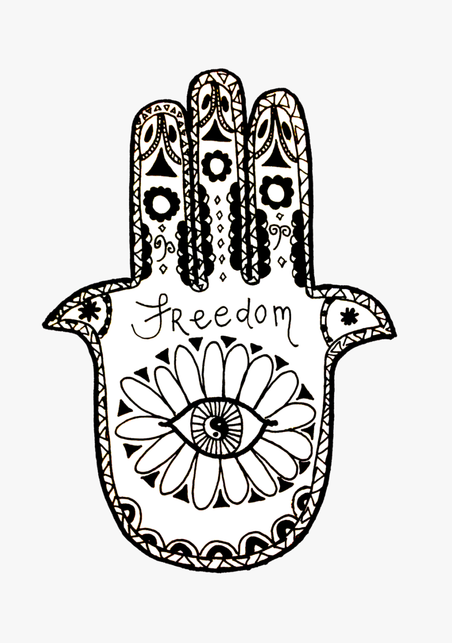 Clip Art Jewish Hamsa - Illustration, Transparent Clipart