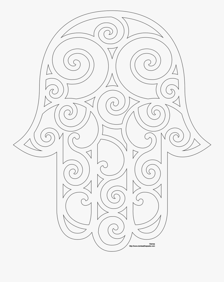 Clip Art Hamsa Drawing - Circle, Transparent Clipart