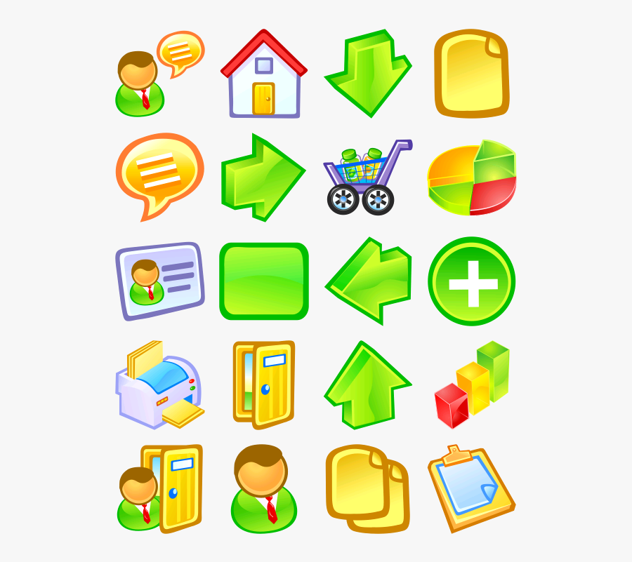 Clip Art Icon Search Engine Pack - Iconos Free Business Png, Transparent Clipart
