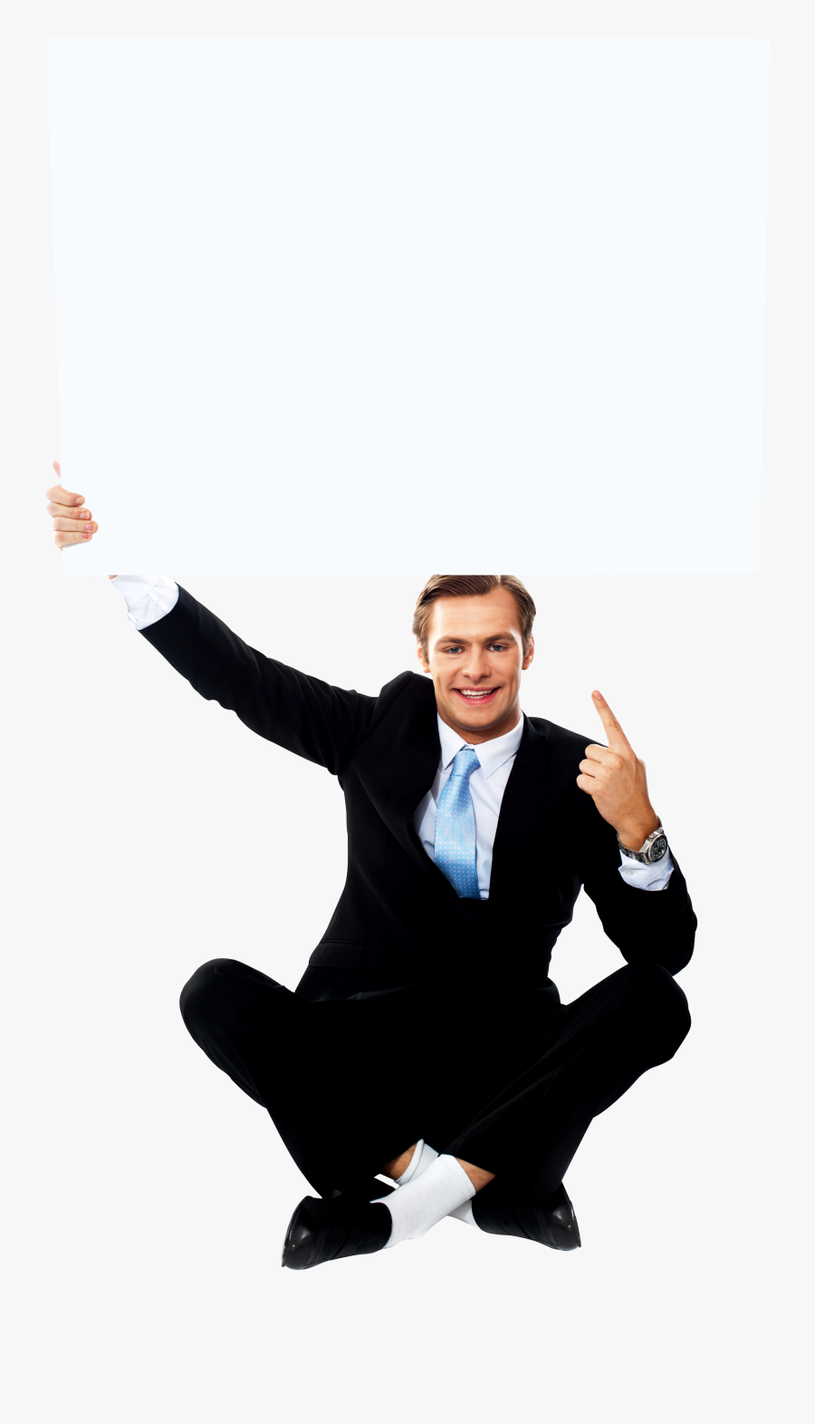 Businessmen Holding Banner Png Image - Men Holding Banner Png, Transparent Clipart