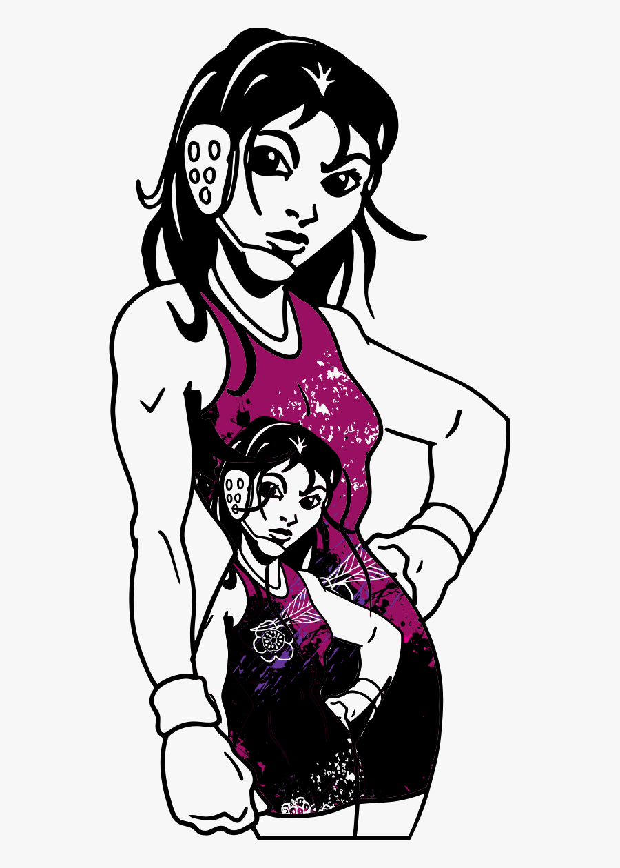 Alabama Girl Transparent - Wrestling Girls Clip Art, Transparent Clipart