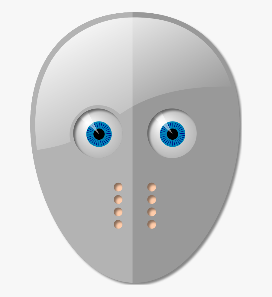 Hockey Mask And Eyes - Cartoon Hockey Mask, Transparent Clipart