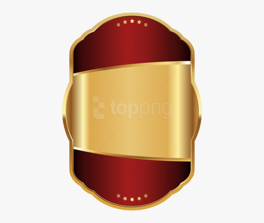 Free Png Download Label Template Red Gold Clipart Png - Red And Gold Label, Transparent Clipart