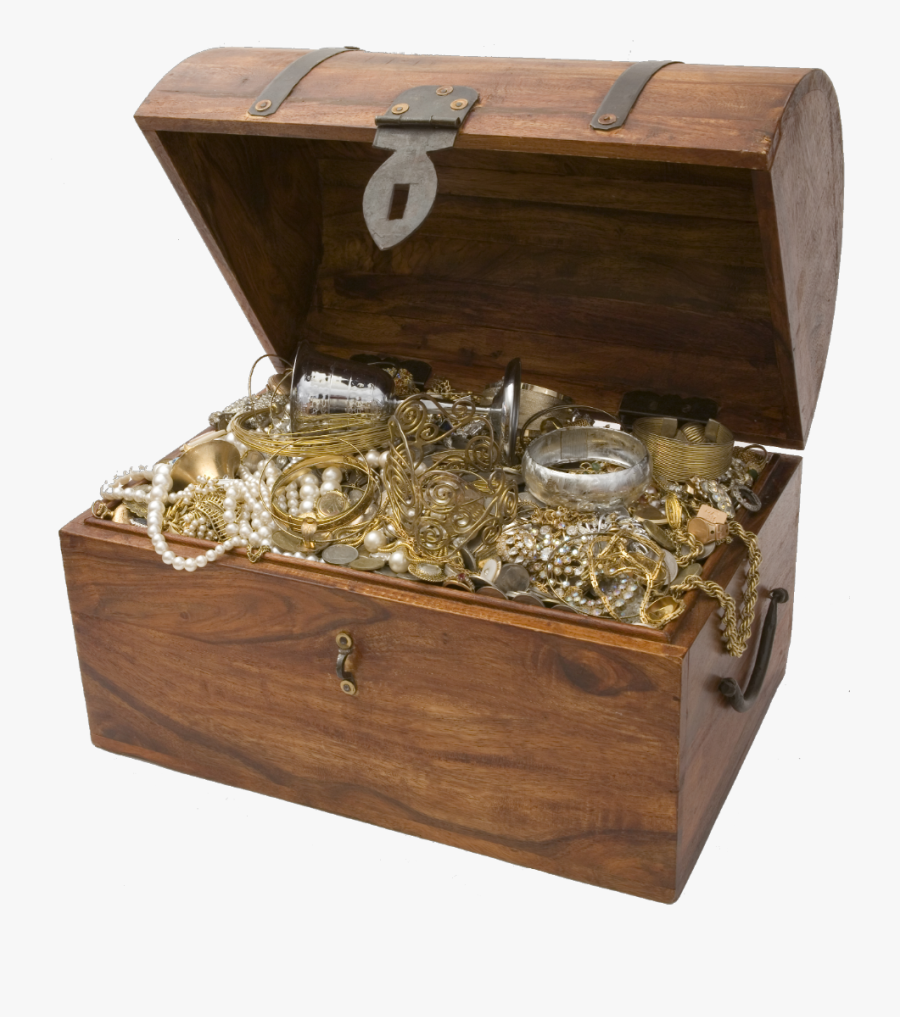 Old Treasure Chest Png, Transparent Clipart