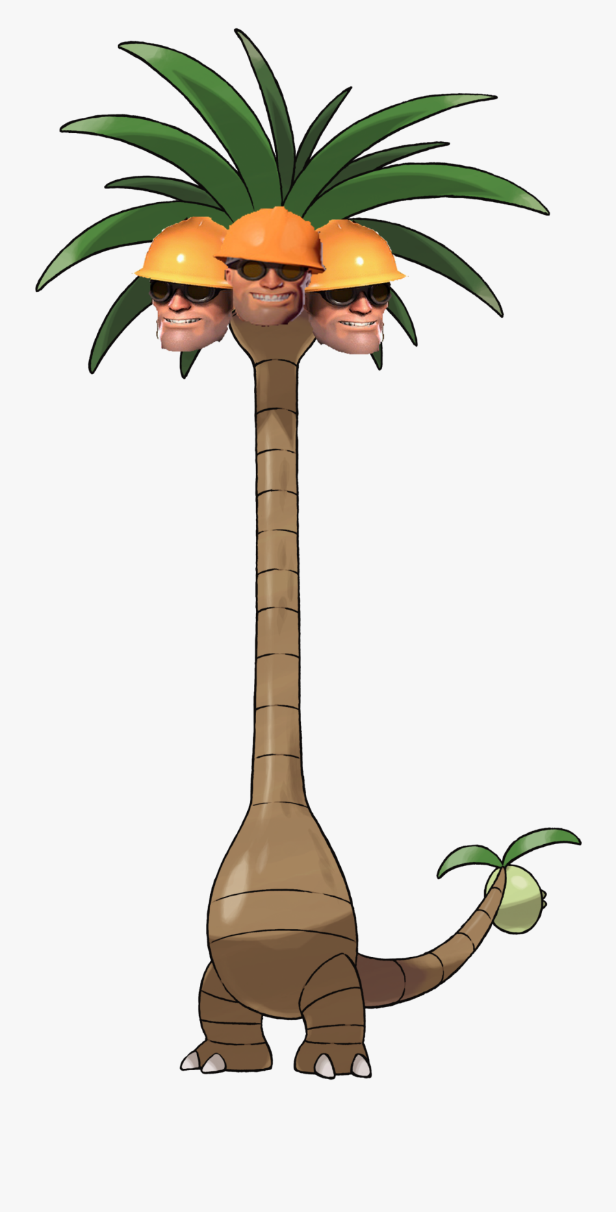 Nope Alola Exeggutor Know - Alolan Exeggutor, Transparent Clipart