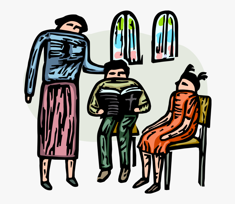 Vector Illustration Of Religious Instruction, Teacher, Transparent Clipart