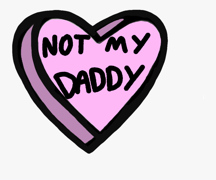 #notmydaddy #ddlg #abdl #nope #freetoedit - Heart, Transparent Clipart