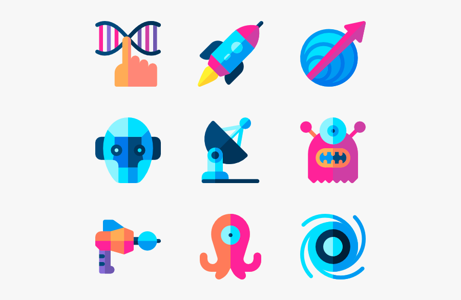 Ufo Clipart Space Object - Science Fiction Icon, Transparent Clipart