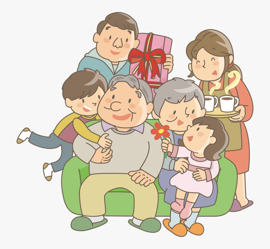 Play,sharing,playing With Kids - Family Showing Respect Clipart, Transparent Clipart