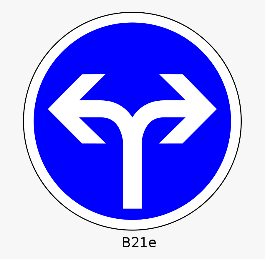 Go Left Or Right Sign, Transparent Clipart