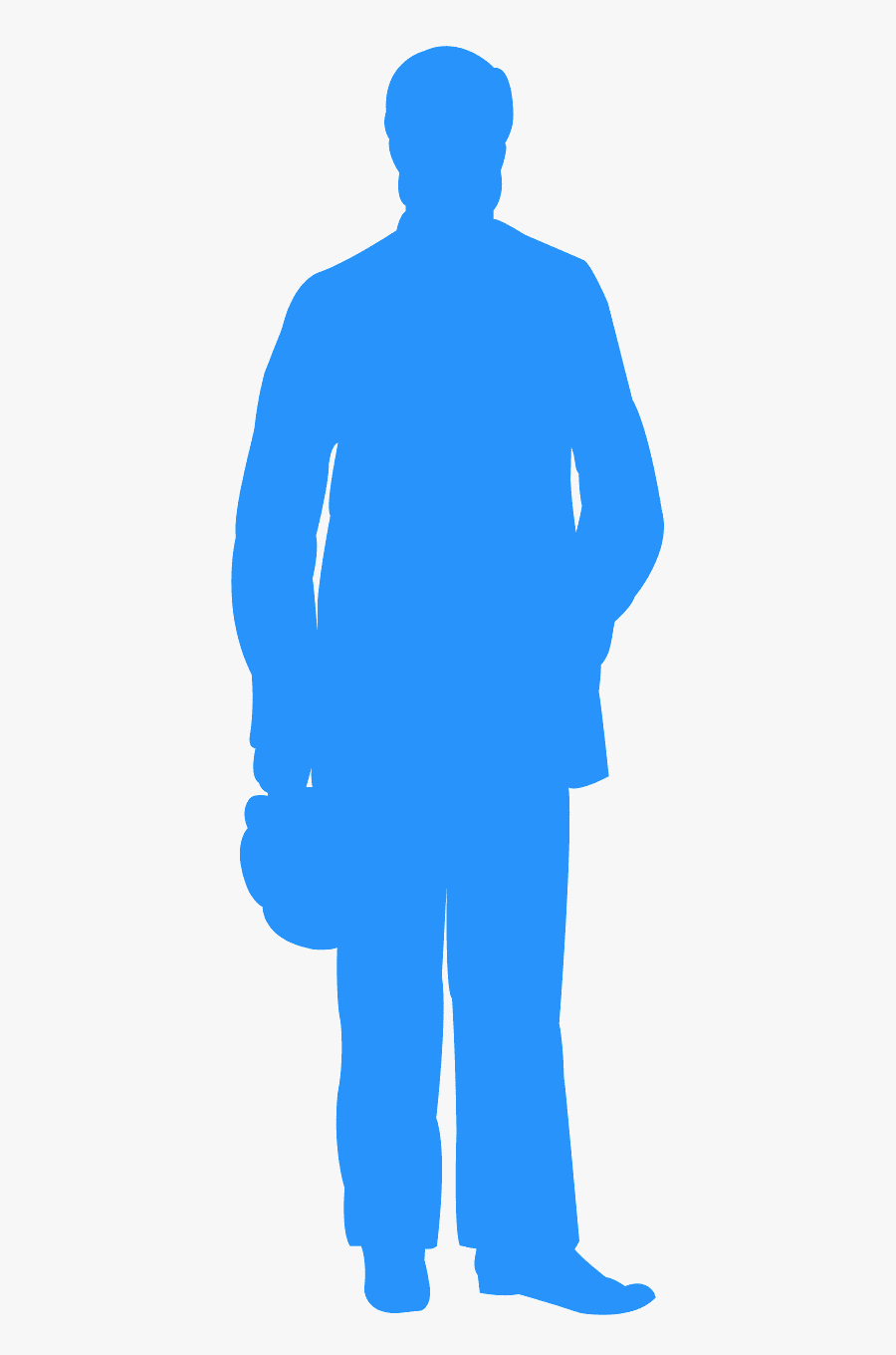 Silhouette Of Man In Hat, Transparent Clipart