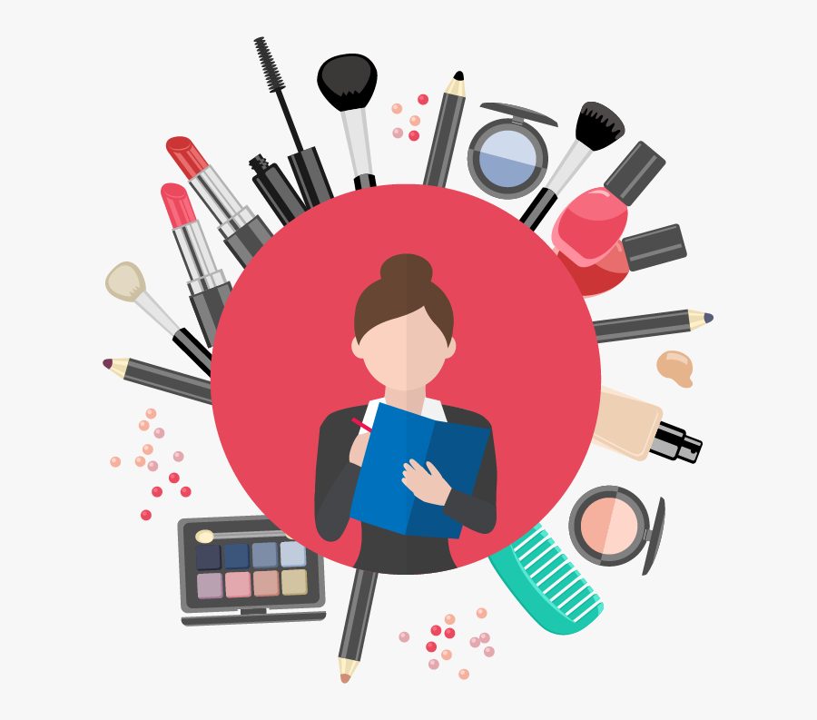 Makeup Clipart Makeup Application - Beauty Parlour Tools Png, Transparent Clipart