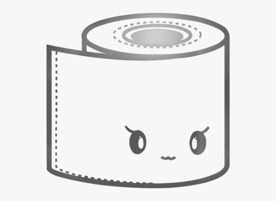 #mq #grey #paper #toiletpaper #kawaii - Toilet Paper Clipart Png, Transparent Clipart