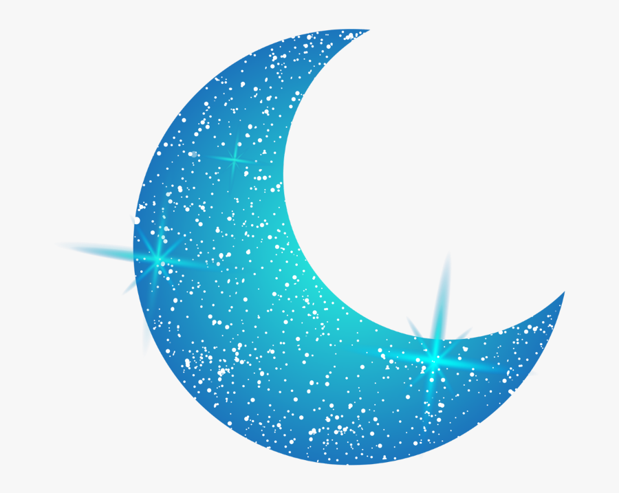 ##ftestickers #clipart #moon #crescent #blue - Circle, Transparent Clipart