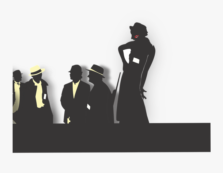 Anime Gangster Silhouette , Transparent Cartoons - Transparent Silhouette Gangster, Transparent Clipart