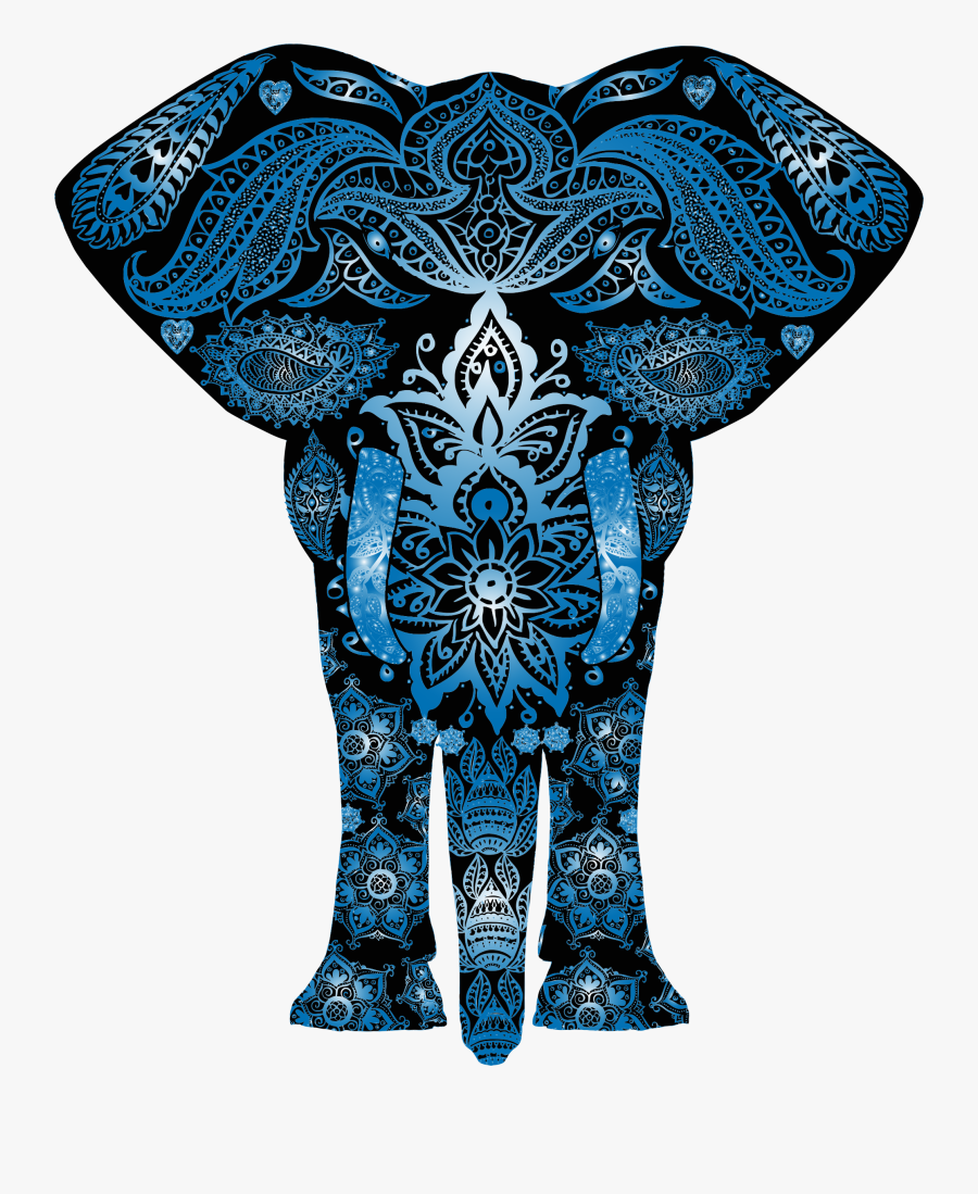 Cry Phone Case - Mandala Colorful Elephant Art, Transparent Clipart