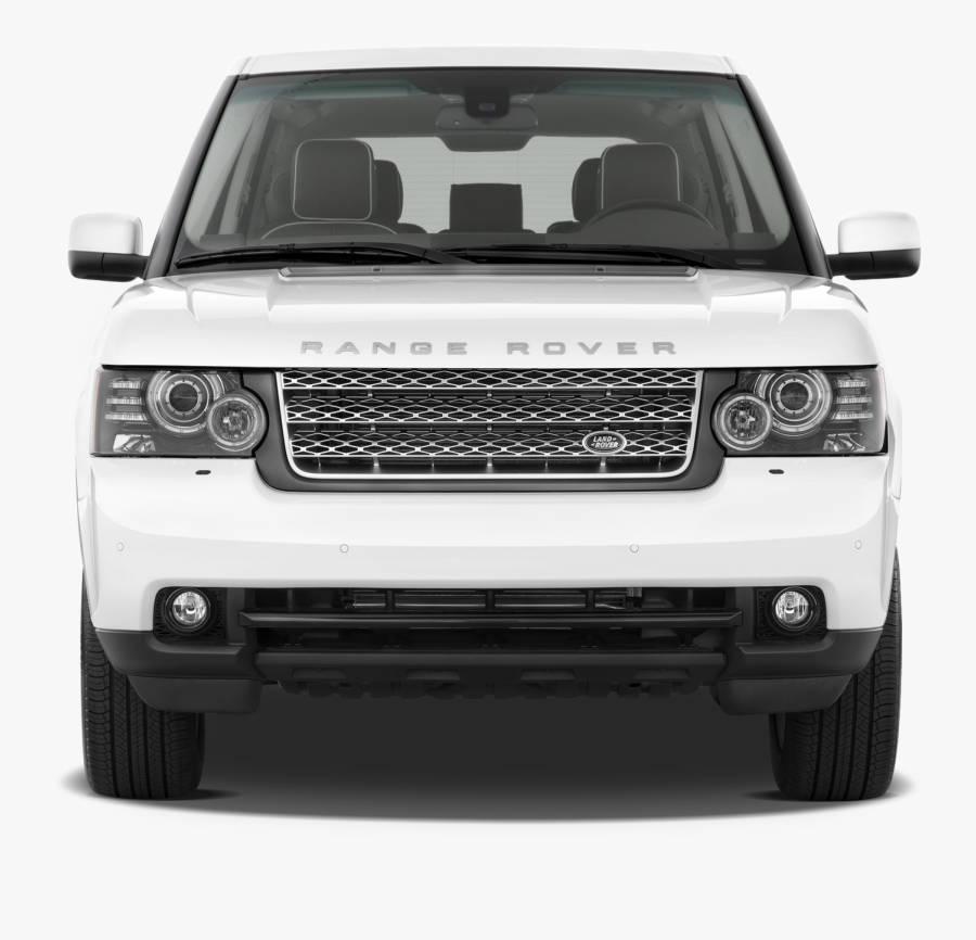 Land Rover Clipart Black And White - 2010 Range Rover Front, Transparent Clipart