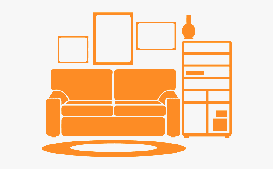 Studio Couch, Transparent Clipart