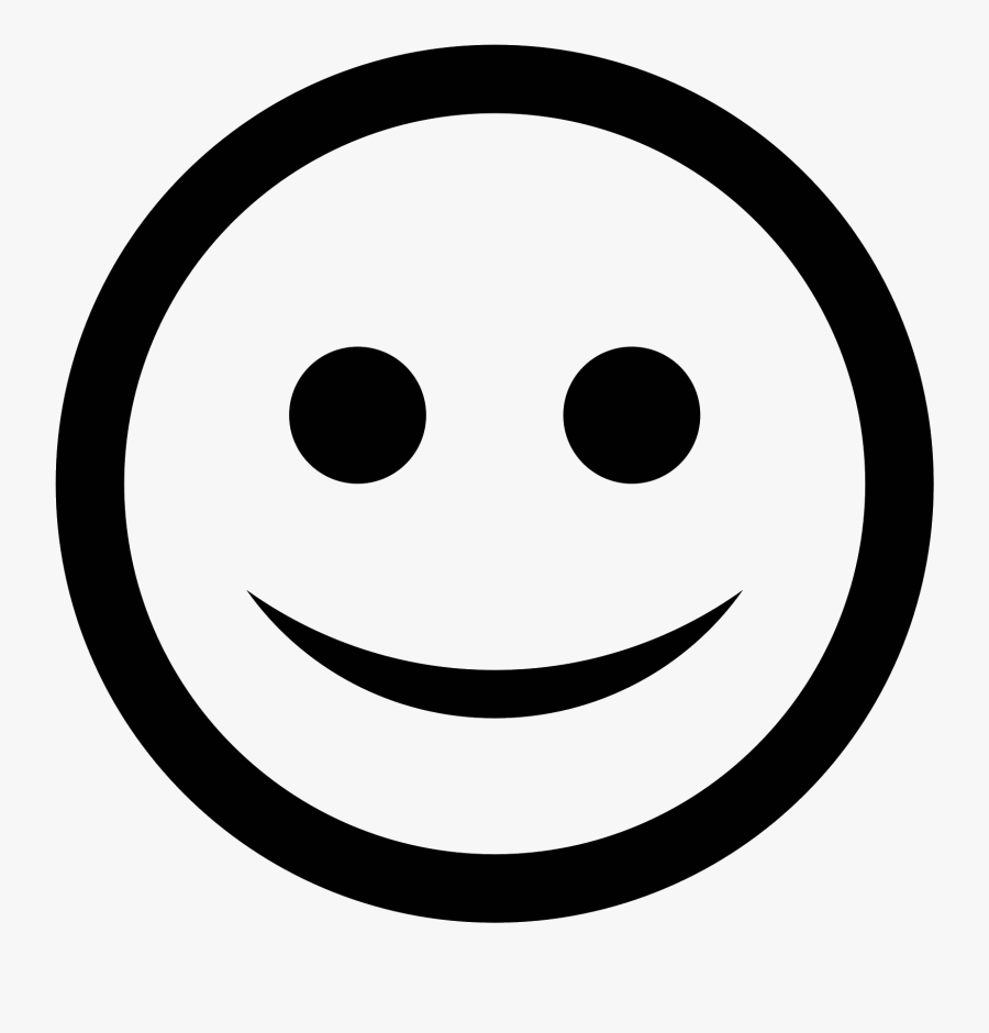 Smiley Face Vector - Smile Logo Black And White, Transparent Clipart