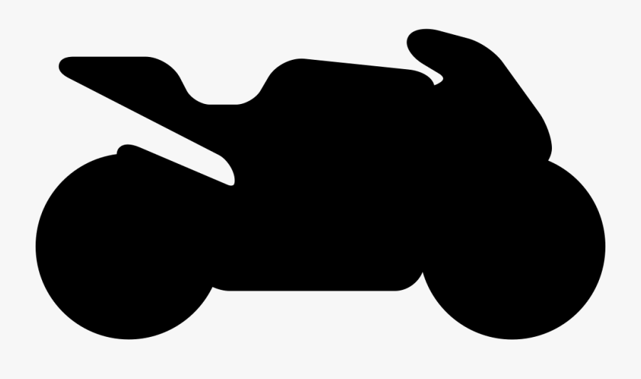 Motorcycle Black Side View Silhouette - Motorcycle Side View Silhouette, Transparent Clipart