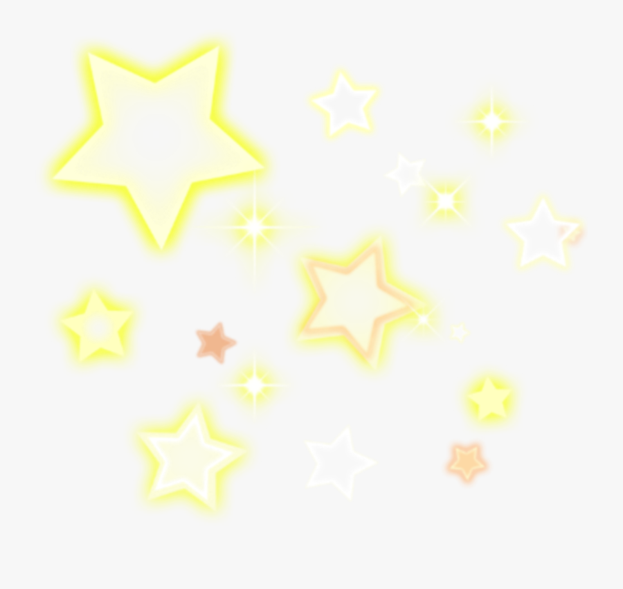 #neon #stars #twinkle #sterne #yellow #gelb - Mehul Love, Transparent Clipart
