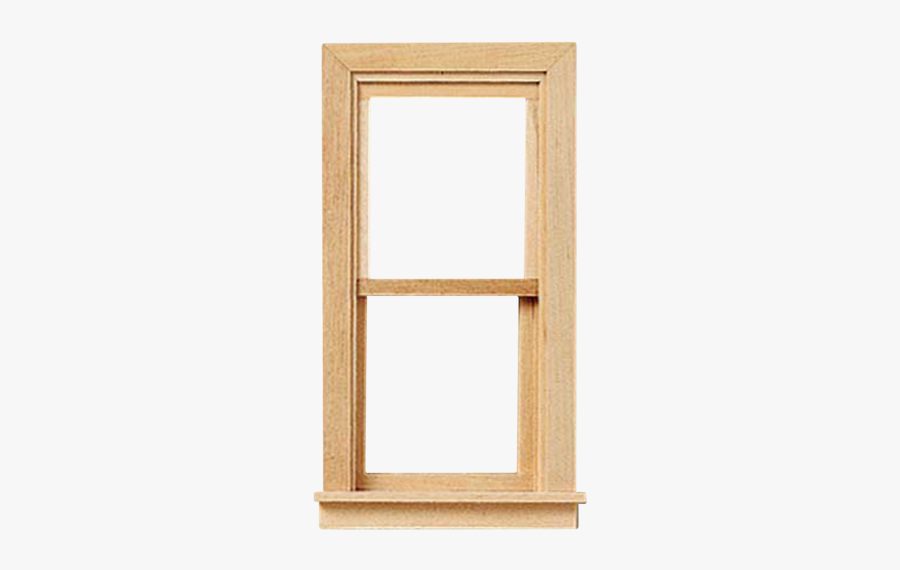 Traditional Colonial Non-working Dollhouse Window - Dolls House Sash Windows, Transparent Clipart