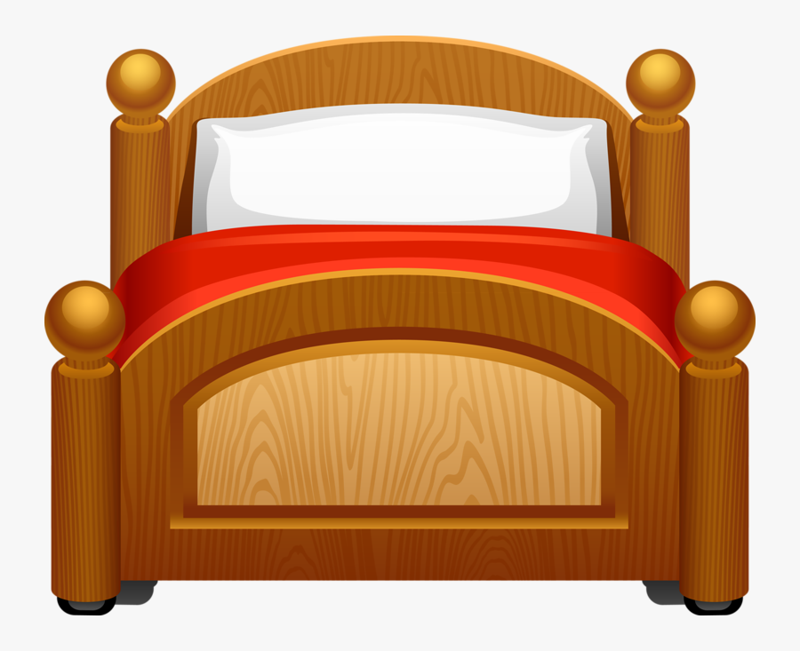 Furniture Clipart Dollhouse Furniture - Wooden Bed Clipart, Transparent Clipart