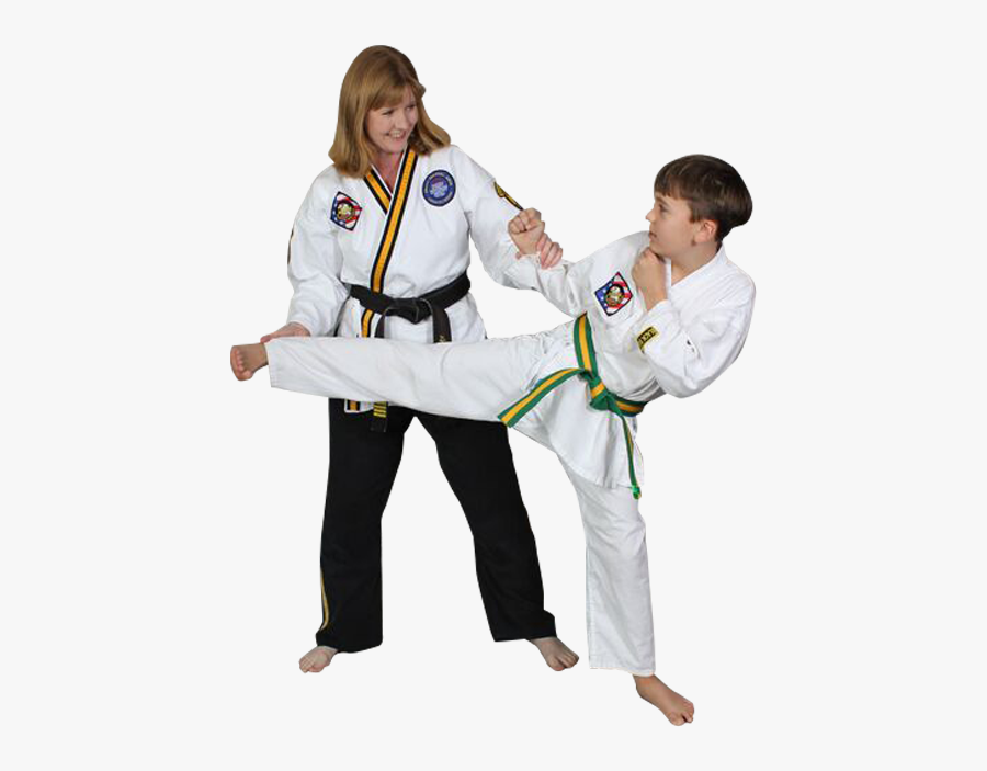 Amanda Olson Teaching Martial Arts - Taekwondo, Transparent Clipart