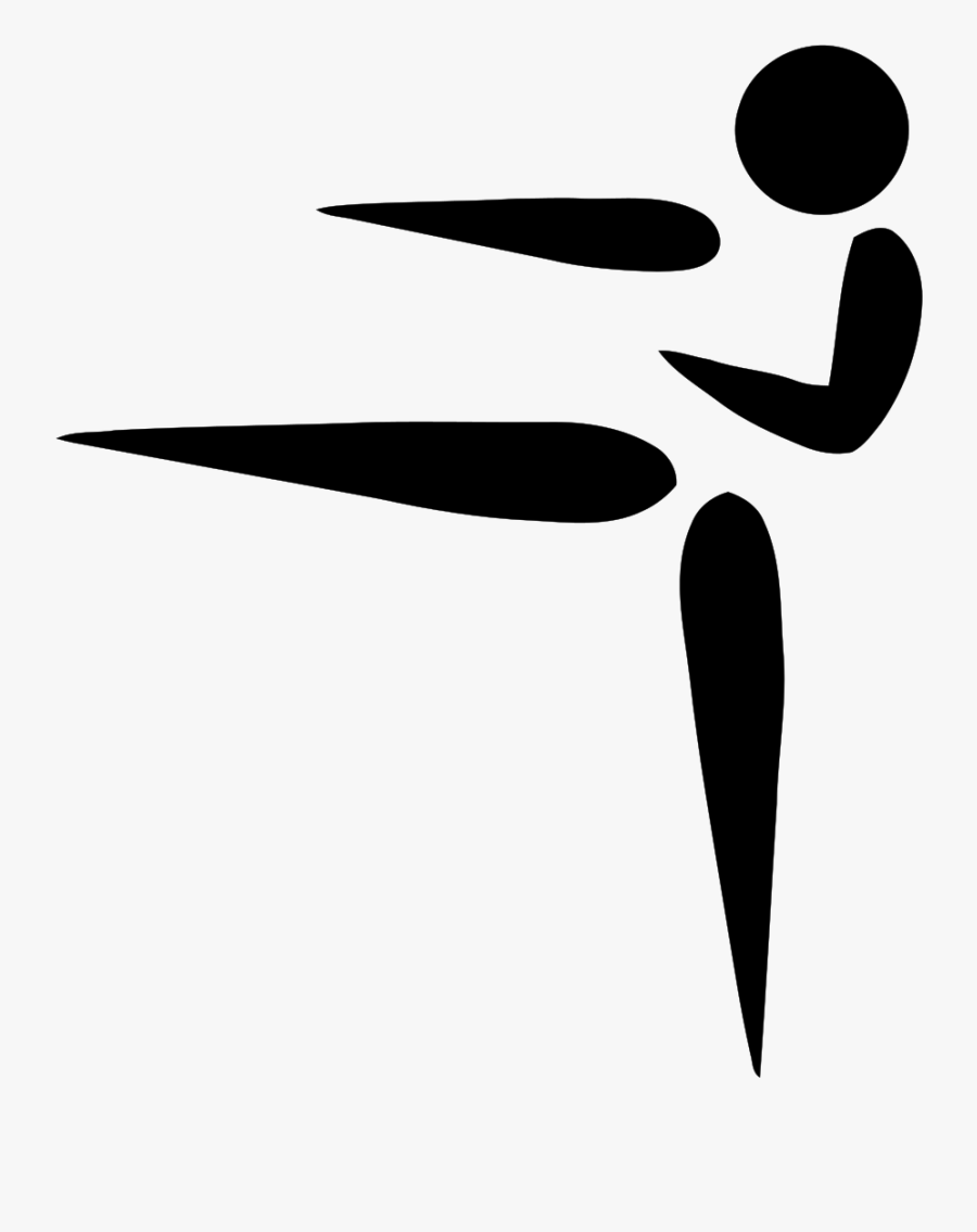 Karate Pictogram, Transparent Clipart