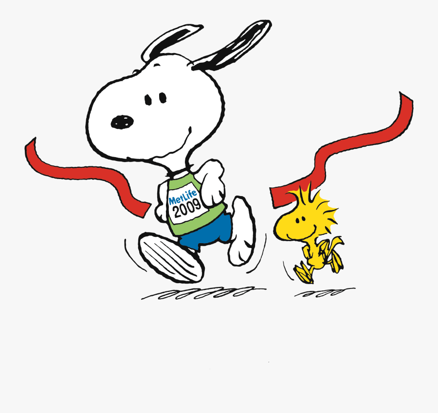 Team Metlife - Snoopy Running Clip Art, Transparent Clipart