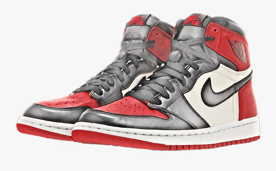 #airjordan #air #jordan #1 #airjordan1 #23 #nike #sticker - Sneakers, Transparent Clipart