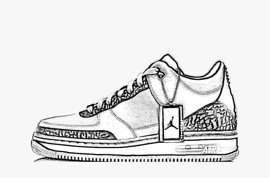 Jordan Retro Shoes Coloring Page Beautiful Collection - Shoes Coloring ...