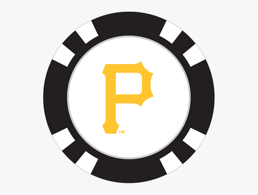 Pittsburgh Pirates Poker Chip Ball Marker - Transparent Background Poker Chips Png, Transparent Clipart