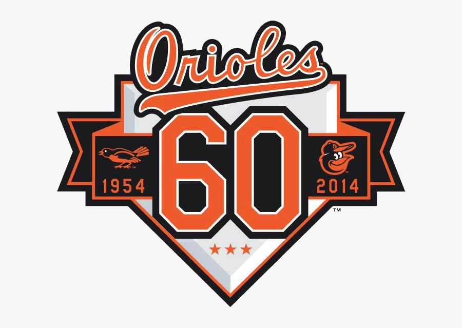 Transparent 60th Anniversary Clipart - Baltimore Orioles, Transparent Clipart