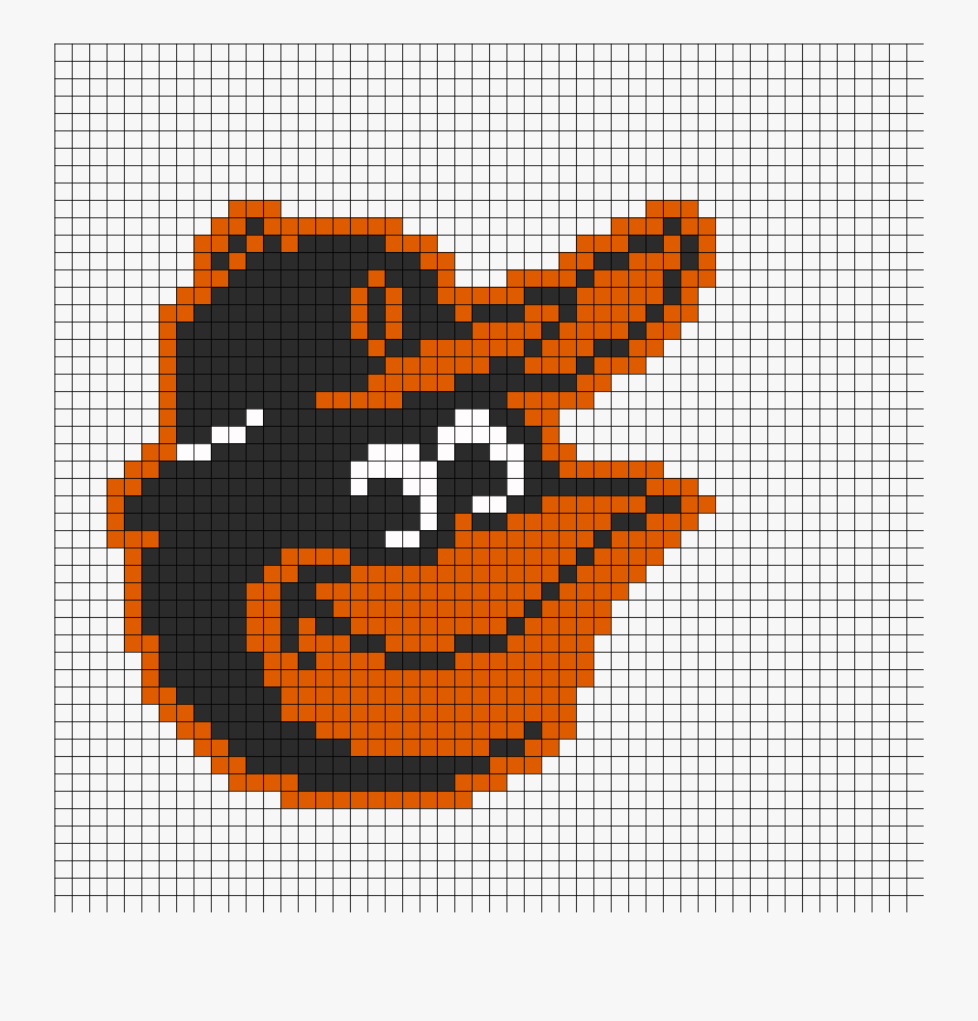 Baltimore Oriole"s Bird Mascot - Baltimore Orioles Pixel Art, Transparent Clipart