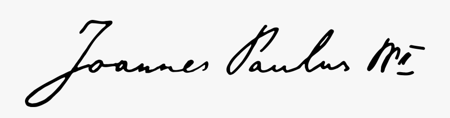 Pope John Paul Ii Signature, Transparent Clipart