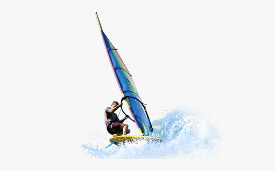 Windsurfing Clipart - Wind Surfing With Transparent Background, Transparent Clipart