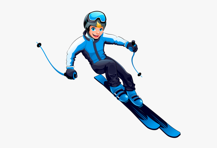 Skiing Cartoon Png, Transparent Clipart
