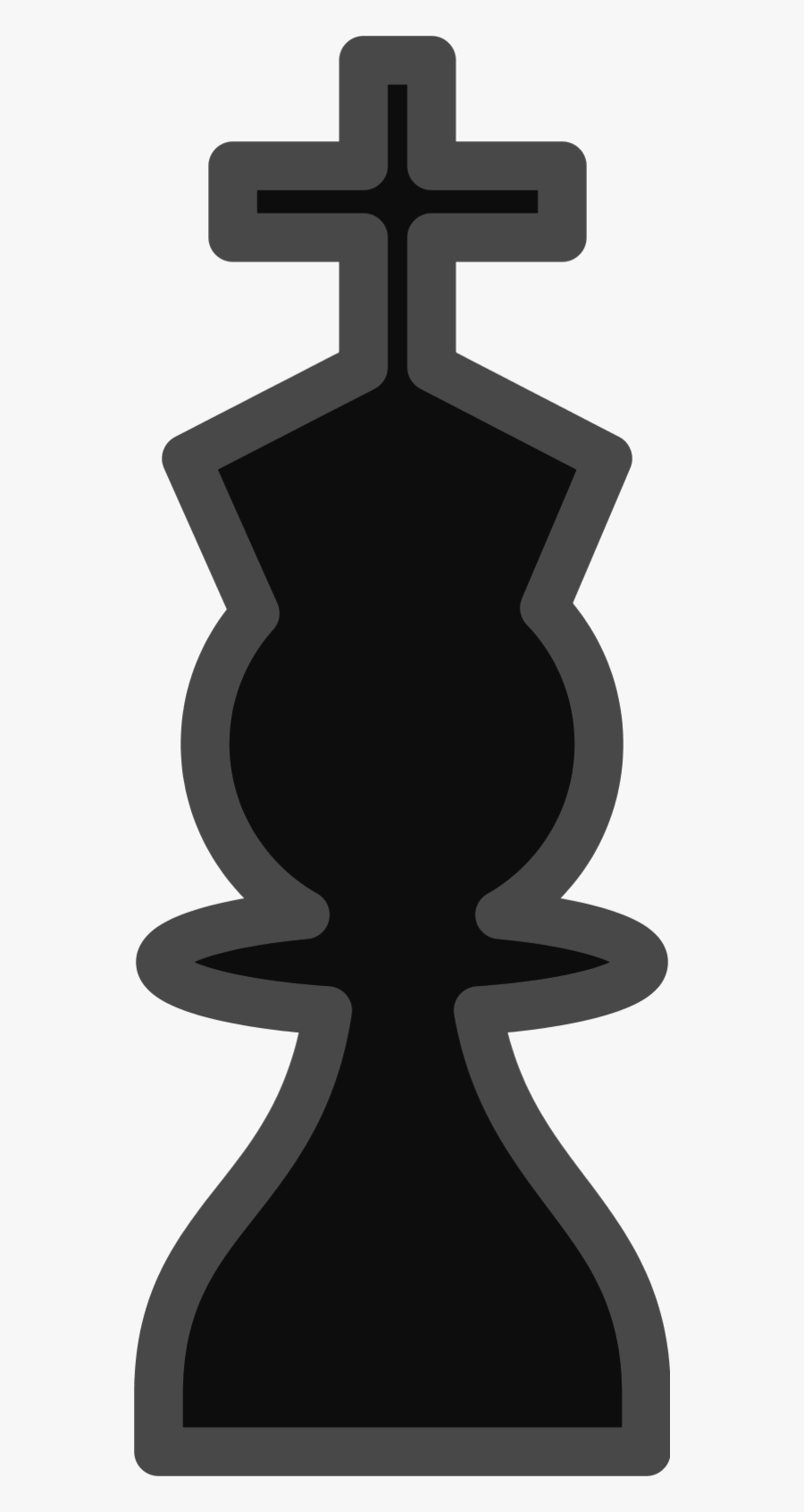 King Chess Symbol, Transparent Clipart